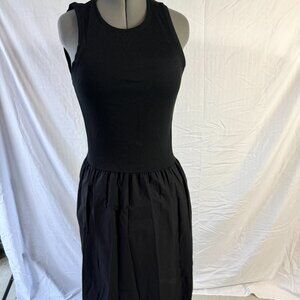 Mango Valvi Ribbed Top Maxi Dress, Black